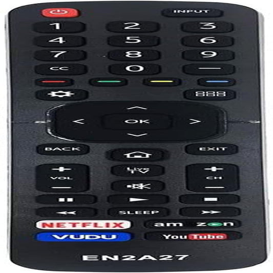 New Replacement Hisense TV Remote Control EN-2A27 for Hisense 4K LED Smart Tvs EN2A127H EN2A27HT EN2AN27H EN2AS27H EN2D27 EN33924HS EN33925A