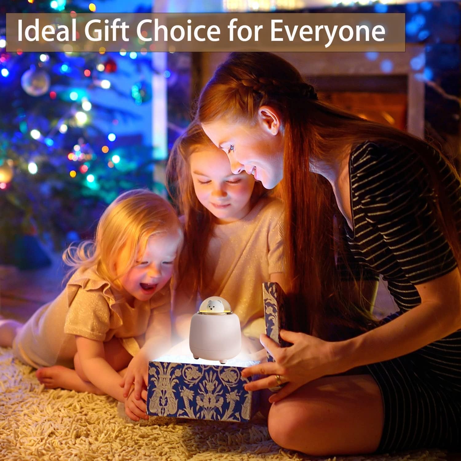 Night Lights Bluetooth Speaker, Cute Wireless Speaker with Adjustable Dual Night Light for Bedroom, Kawaii Room Decor, Birthday Gifts for Women Teen Girls Cute Stuff