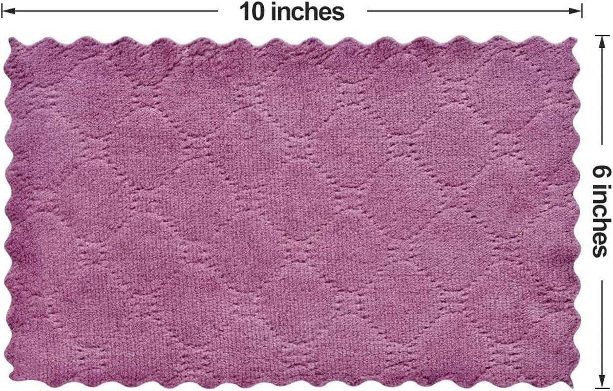 Lsmall Reusable Cleaning Cloths, 6 X 10 Inch, Super Absorbent Multipurpose Dish Cloths, for Furniture Rags, Kitchen Cloths, Tableware Quick-Drying Towels(11Pcs)