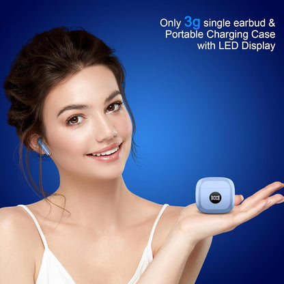 Wireless Earbuds, Bluetooth 5.4 Headphones Hifi Stereo, in Ear Earphones with 4 ENC Noise Cancelling Mics, 40H Playback Ear Buds with LED Display, Mini Case, IP7 Waterproof Headset with USB C Charging
