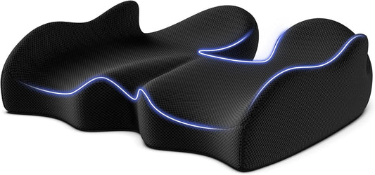 Seat Cushion, X Large Car Seat Cushion, Memory Foam Cushions for Office Chair, Chair Cushions for Tailbone Pain Relief & Pressure Relief Sciatica for Long Sitting