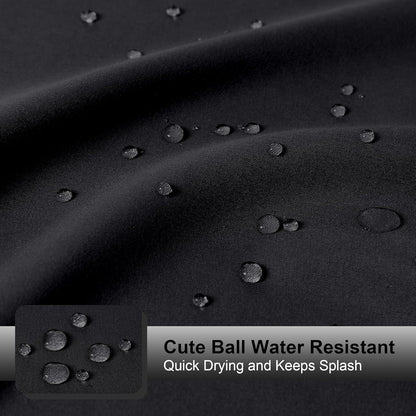 Zora Solid Black Shower Curtain for Bathroom, Fabric Shower Curtain- Soft Cloth & Hotel Spa Quality, Water Repellent, Machine Washable Shower Curtain Set with 12 Hooks, Grommets Top, 72Wx72L