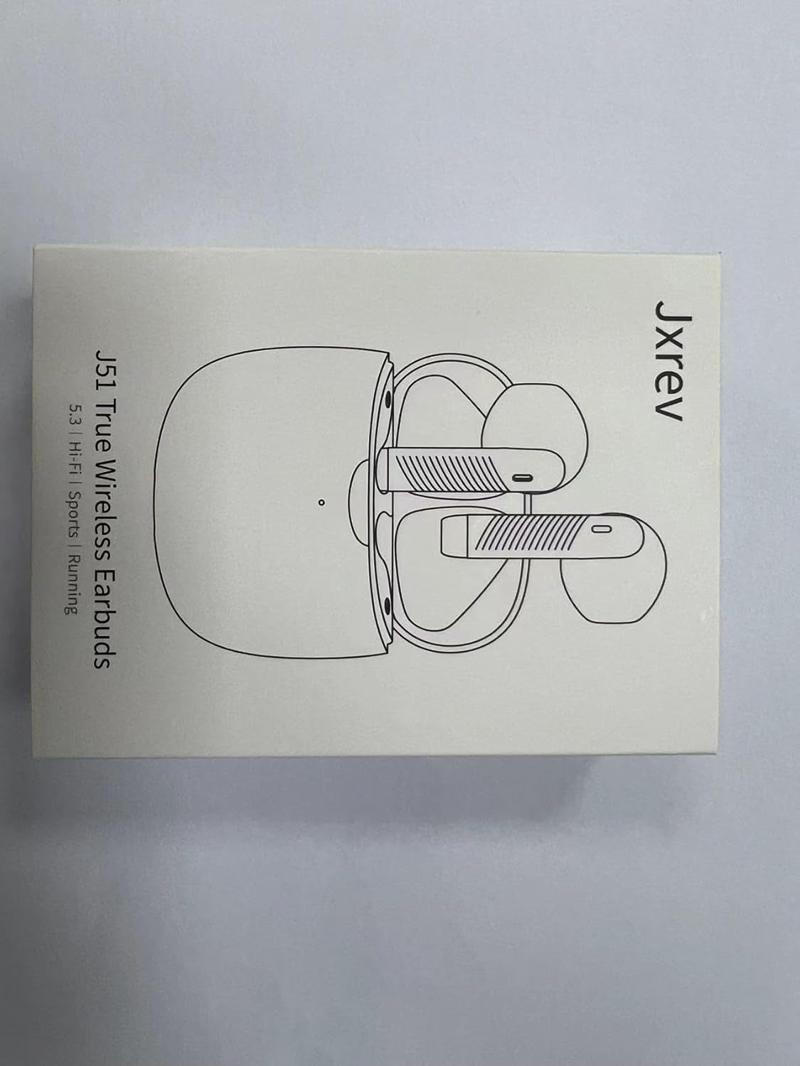 Wireless Earbuds, Bluetooth 5.3 Headphones in Ear with Noise Cancelling Mic, Bluetooth Earbuds Stereo Bass, IP7 Waterproof Sports Earphones, 32H Playtime USB C Charging Ear Buds Gray for Android Ios