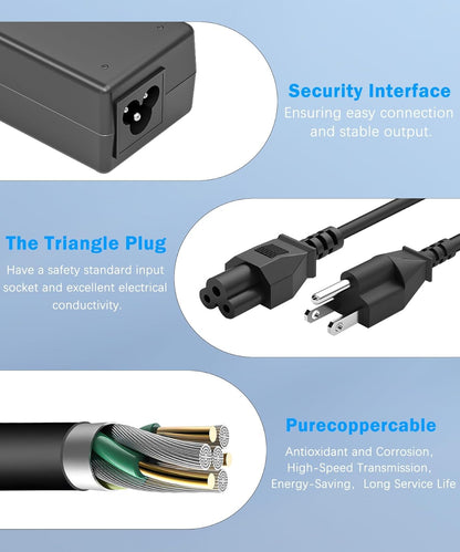 Charger for HP Laptop Chromebook Charger 45W USB Type C Fast Power Adapter