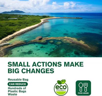 20 Pack Reusable Snack Bags Dishwasher Microwave Safe, BPA Free Extra Thick Leakproof Reusable Food Storage Bags Silicone and Plastic Free Snack Pouch for Women & Men