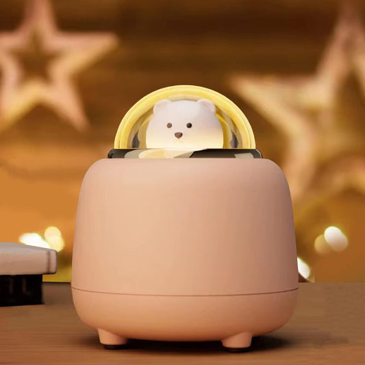 Night Lights Bluetooth Speaker, Cute Wireless Speaker with Adjustable Dual Night Light for Bedroom, Kawaii Room Decor, Birthday Gifts for Women Teen Girls Cute Stuff