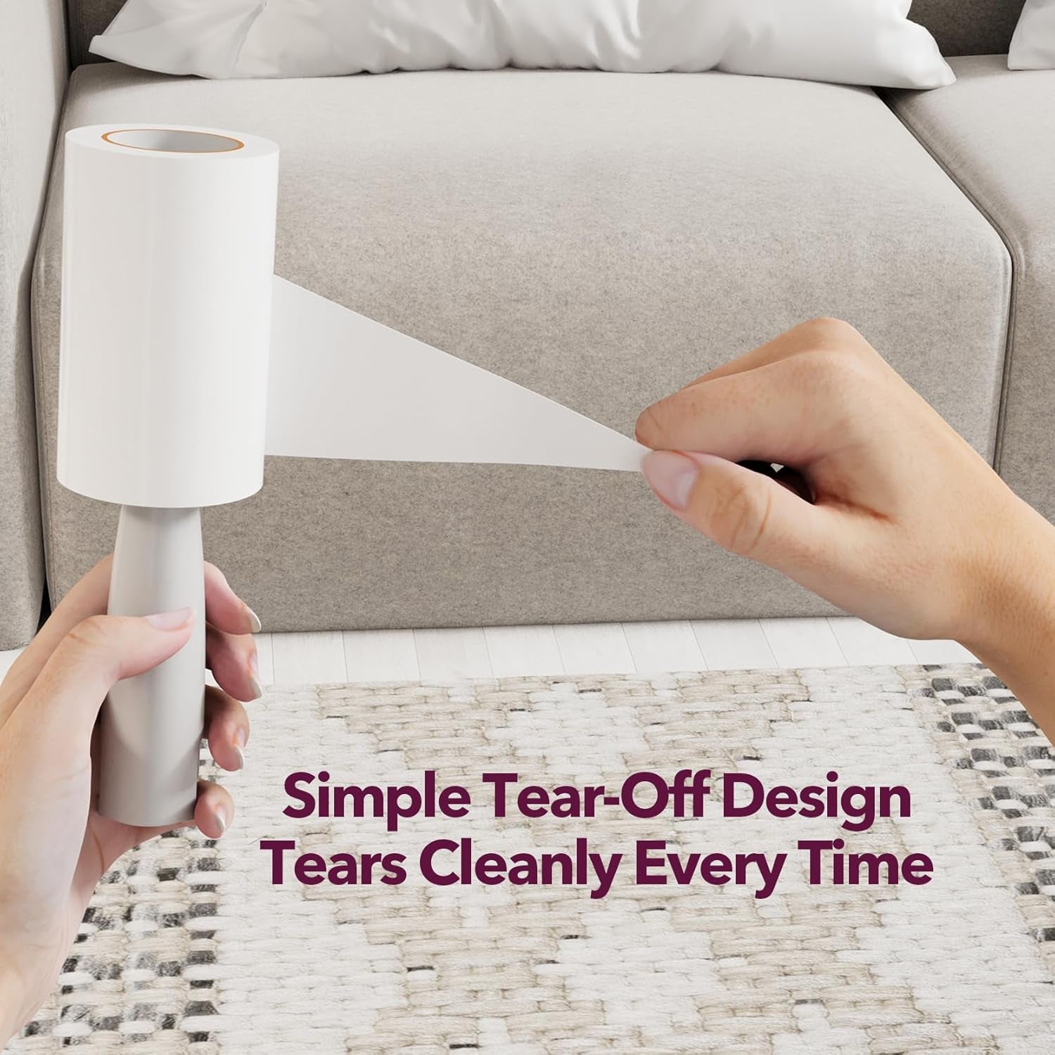 Lint Rollers for Pet Hair Extra Sticky, 440 Sheets Value Set Lint Roller with 2 Upgraded Handles, 4 Rollers Portable Pet Lint Remover for Clothes, Furniture, Carpet, Dog & Cat Hair Removal