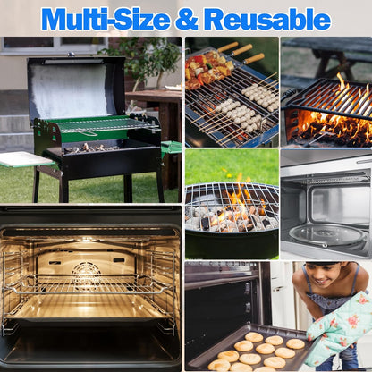 Oven Rack Cleaning Bags, Heavy Duty No Scrub Oven Rack Cleaning Bags, Reusable Leak-Resistant PE Bags for Deep Soaking Grill Grates, BBQ Racks, No Cleaner Included, 5 Pack