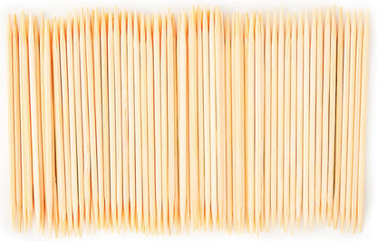 600 Count Bamboo Toothpicks for Teeth Cleaning, Appetizer, Olive, Barbecue, Fruit, Double-Points Wooden Toothpick.