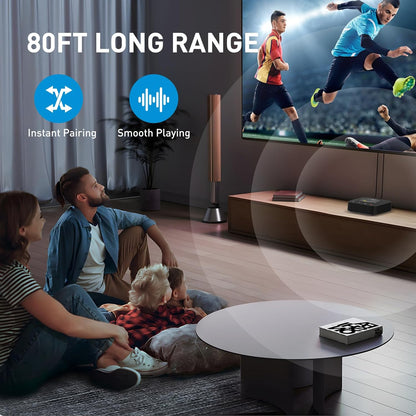 B06HD+ Hi-Res Bluetooth 5.1 Music Receiver for Home Stereo W/Ldac, Hi-Fi Bluetooth Adapter W/Audiophile DAC Aptx HD Volume Control OLED Display, Wireless Audio Adapter for AV Receiver/Amplifier