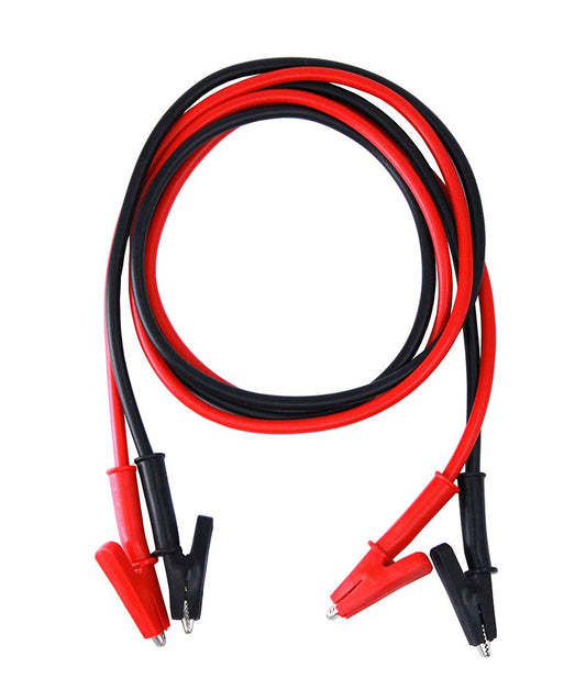 (2 Pcs)  15A 3.3Ft Dual Ended Crocodile Alligator Clips Test Lead, Alligator Clips to Alligator Clip Heavy Duty Silicone Test Leads,