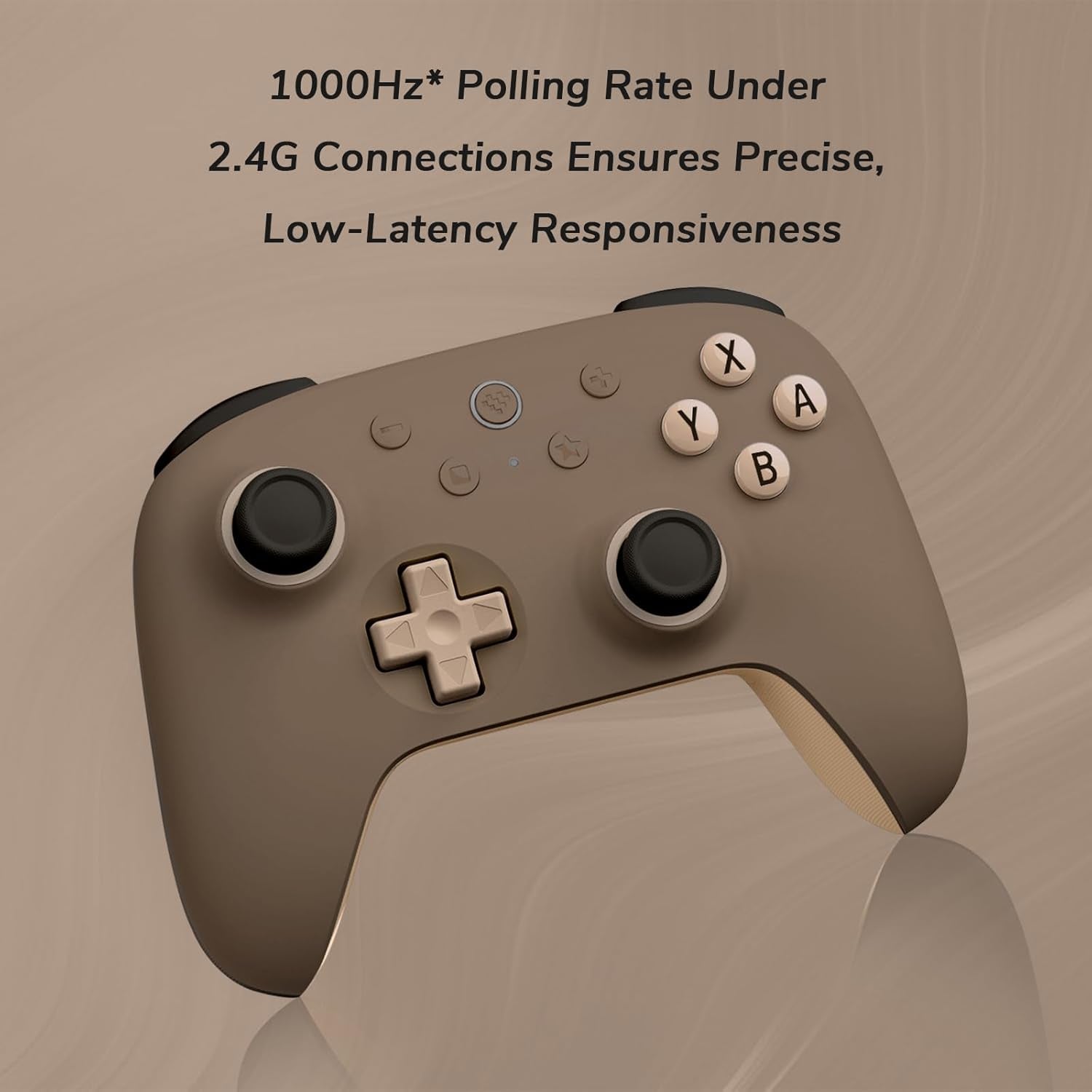Ultimate 2C Wireless Controller for Windows PC and Android, Gamepad with 1000Hz Polling Rate, Remappable L4/R4 Bumpers, Rumble Vibration and Turbo Function(Brownie)