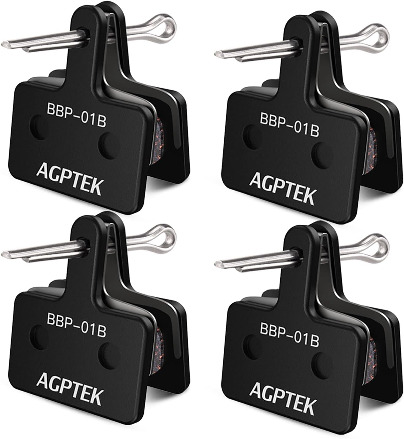Bike Brake Pads, High-Performance Brake Pads, Disc Brake Pads & Spring (Semi-Metallic&Resin) for Mountain Bike Disc Brakes,Bike Pads Compatible with TRP Tektro Shimano Deore Br