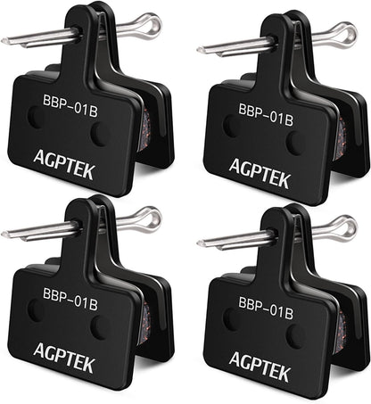 Bike Brake Pads, High-Performance Brake Pads, Disc Brake Pads & Spring (Semi-Metallic&Resin) for Mountain Bike Disc Brakes,Bike Pads Compatible with TRP Tektro Shimano Deore Br