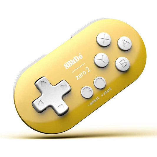 Zero 2 Mini Bluetooth Gamepad for Switch Windows Android Macos Steam Raspberry Pi (Yellow)