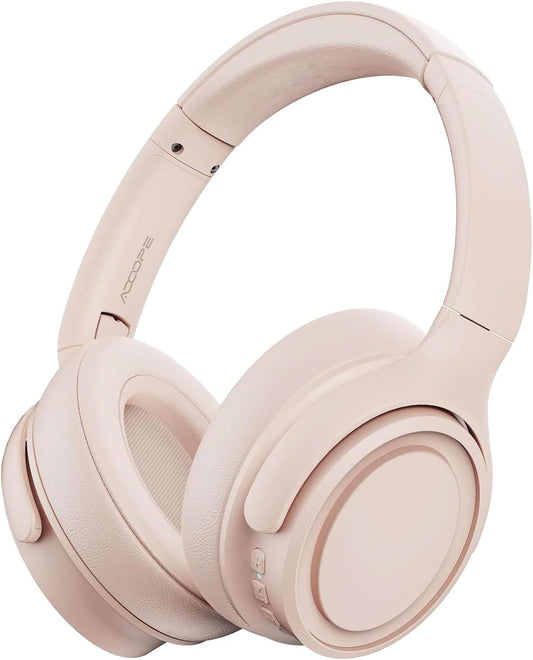 Wireless Headphones | 94Db Volume Limited Hearing Protection | Built-In Mic | Bluetooth 5.3 | Foldable & Durable Headset for School, Travel | Ideal Back to School Gift for Kids(Beige)