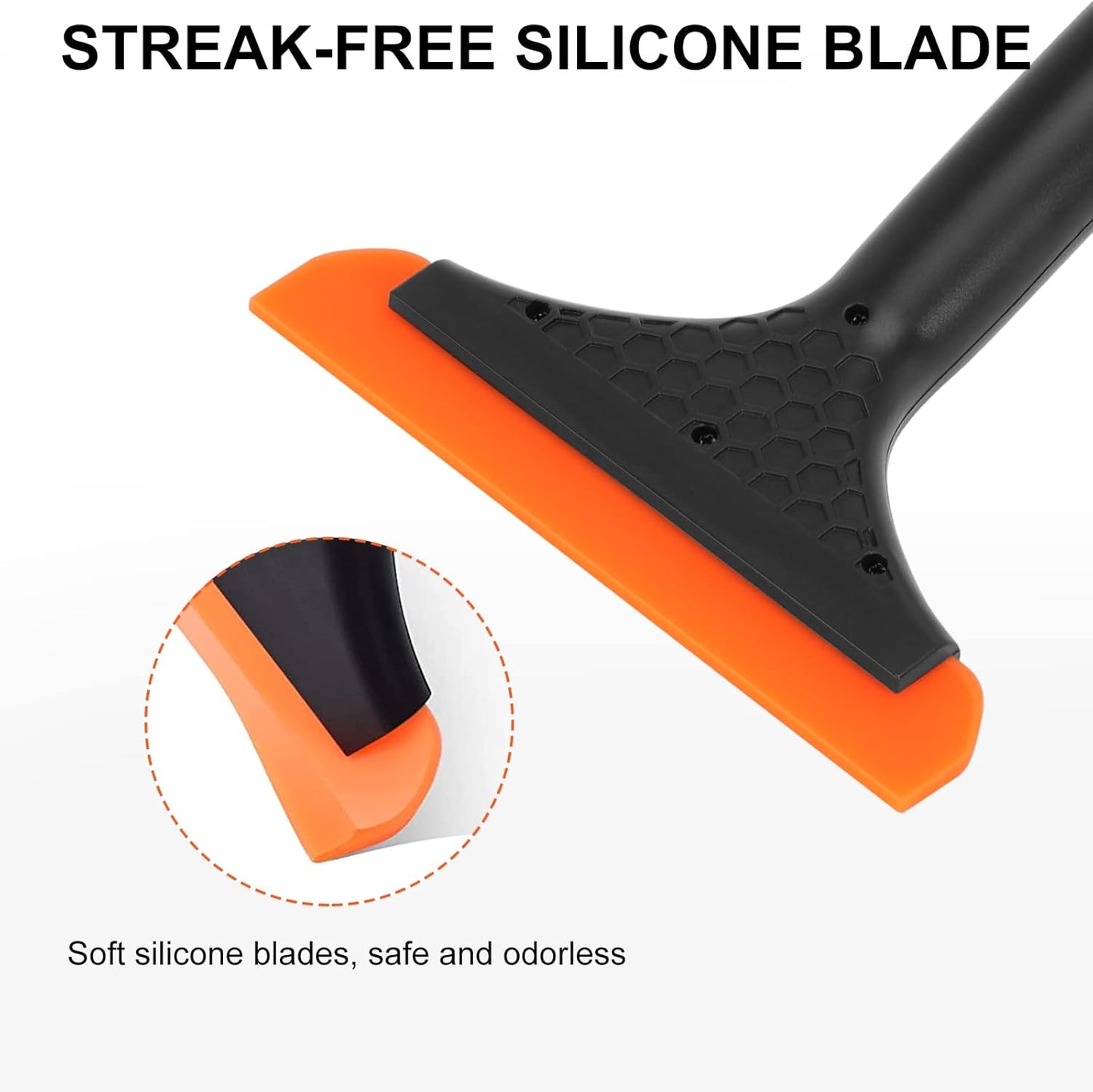 Shower Squeegee for Glass Doors & Small Squeegee for Shower Glass Door Mini Silicone Squeegee for Window, Door, Bathroom, Mirror, Car Window