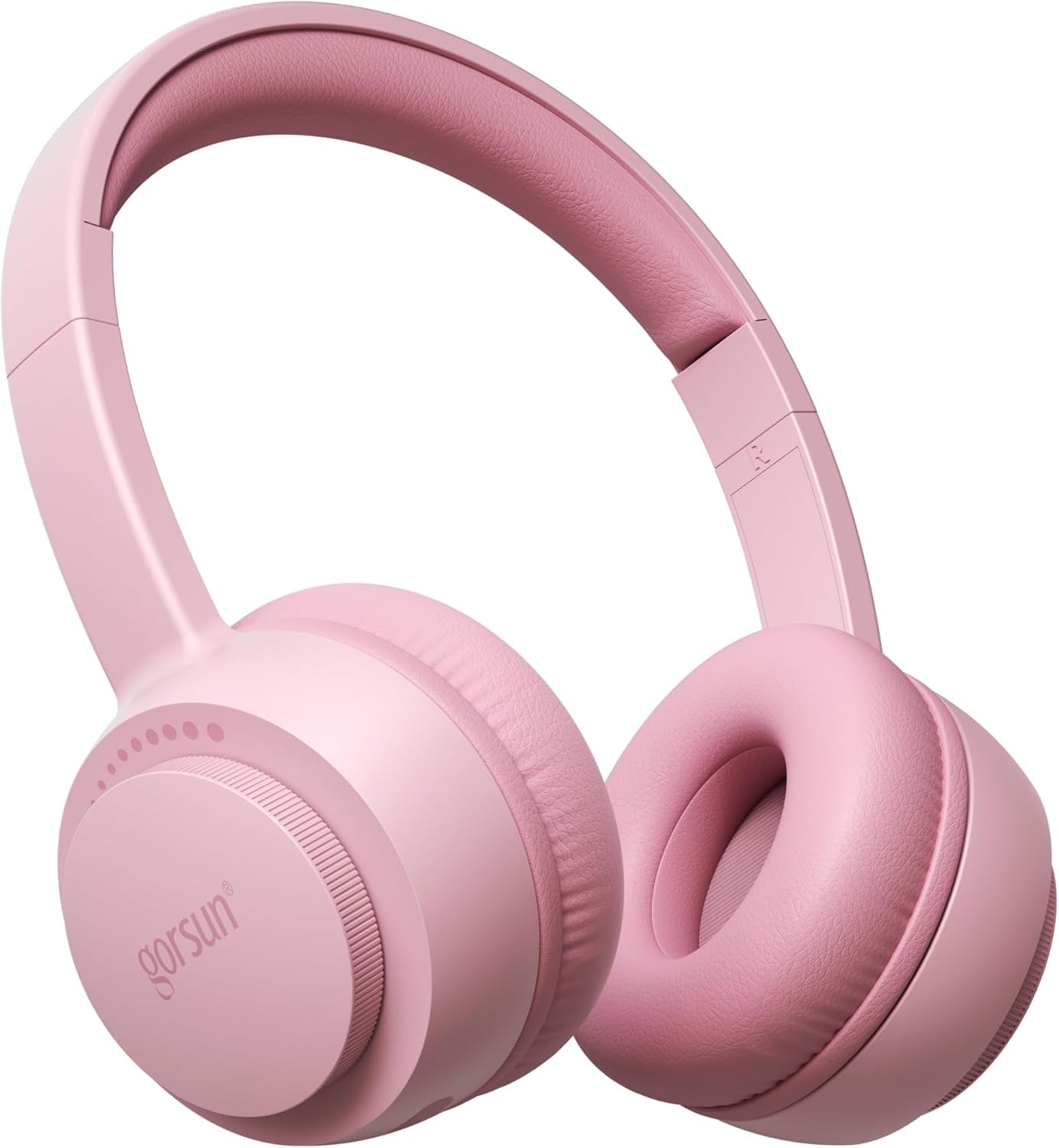 Kids Bluetooth Headphones, Bluetooth 5.3, Toddler Headphones 85 Dba Safe Volume, 45H Play Time, with Microphone, Kids Wireless Headset for Ipad/Tablet/Travel/School, Ldeal Gift (Pink)