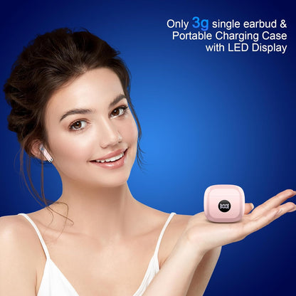 Wireless Earbuds, Bluetooth 5.4 Headphones Hifi Stereo, in Ear Earphones with 4 ENC Noise Cancelling Mics, 40H Playback Ear Buds with Mini Case LED Display, IP7 Waterproof Headset with USB C Charging