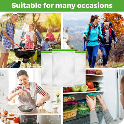 3 Pack Bear Bags for Food Backpacking, Odor Proof Bags-12Ｘ20 Inch, Reusable Double Track Zip Closure Storage Bags Keep Fresh Fit Camping, Water Sports, Hiking and Home Organization