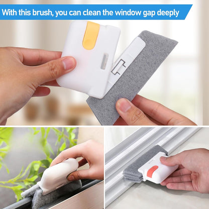 Window Track Cleaner Set, Window Groove Cleaning Brush Tools, 7 Pieces