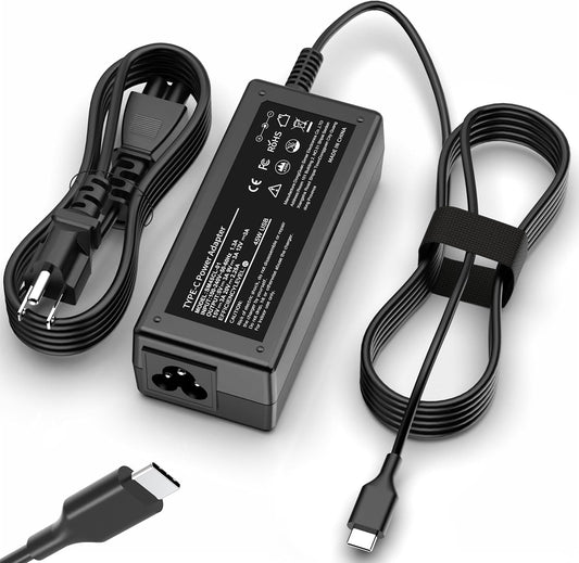 Charger for HP Laptop Chromebook Charger 45W USB Type C Fast Power Adapter