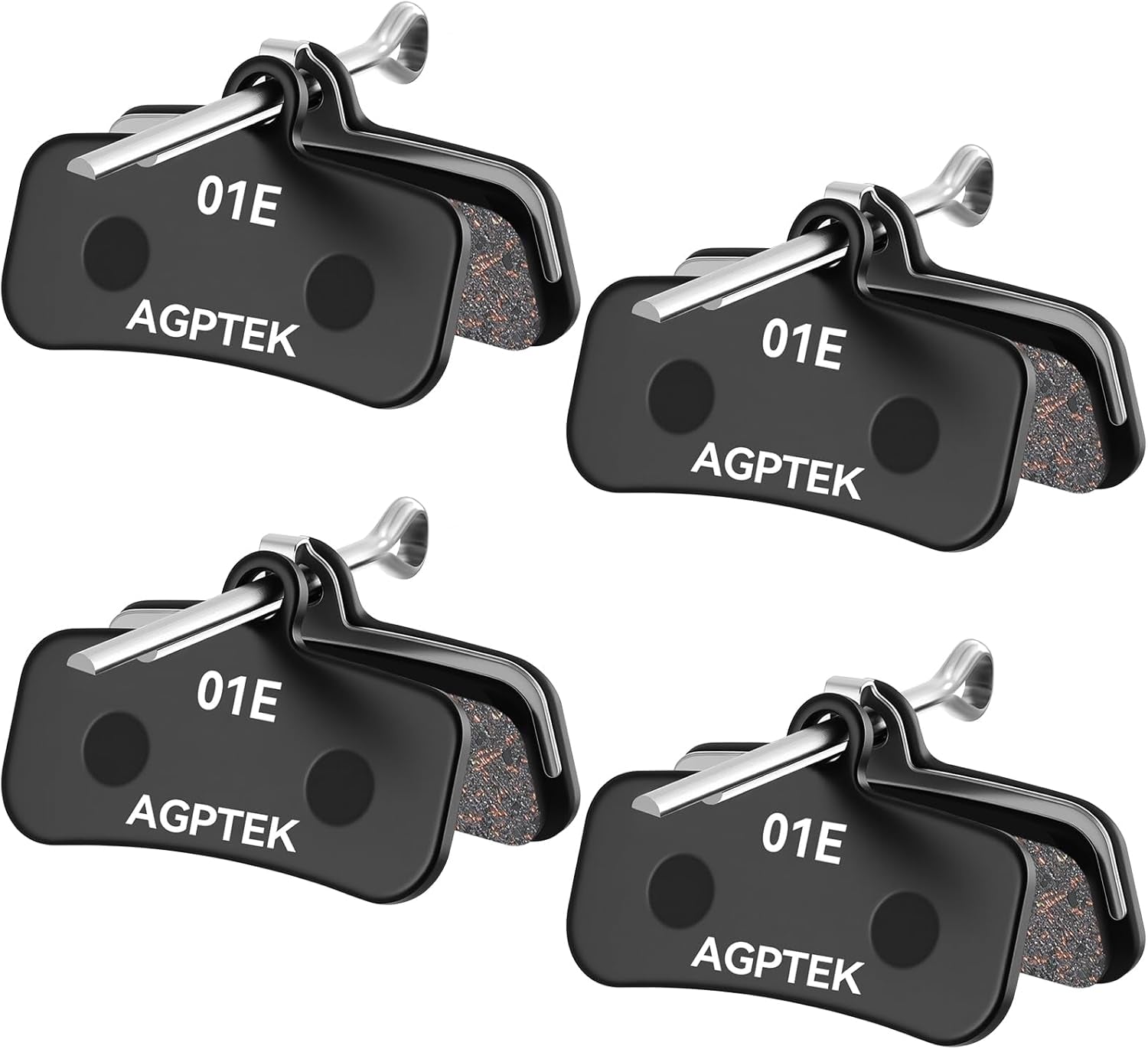 Bike Brake Pads, High-Performance Bicycle Brake Pad, 4 Pairs Mountain Bike Pad for Shimano/Tektro/Trp, Work Ebike/Mountain & Road Bike