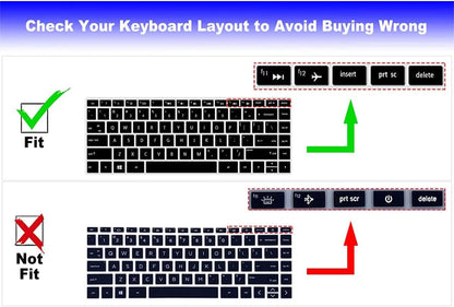 Keyboard Cover for HP Pavilion X360 14 & HP Laptop 14-Dk 14M-Dh 14-Dq 14-Fq 14-Cd/Ce/Cf 14-Dq0052Dx 14-Dq0703Dx 14-Dq0040Nr 14-Fq1025Nr 14-Fq0045Nr 14-Cf2112Wm 14-Dk0002Dx 14M-Dh0003Dx 14M-Cd0003Dx