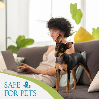 Odor Eliminator Gel Beads 4 Pack 32OZ, Air Freshener with Baking Soda, Long Lasting Odor Absorber for Home Bathroom Car and Pet Odor, Fresh&Lavender Scent