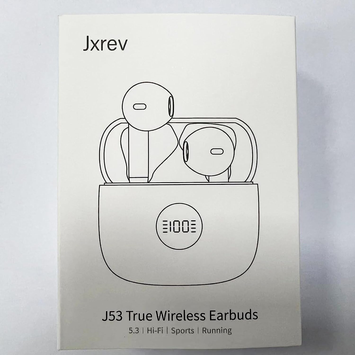 Wireless Earbuds, Bluetooth 5.4 Headphones Hifi Stereo, in Ear Earphones with 4 ENC Noise Cancelling Mics, 40H Playback Ear Buds with Mini Case LED Display, IP7 Waterproof Headset with USB C Charging