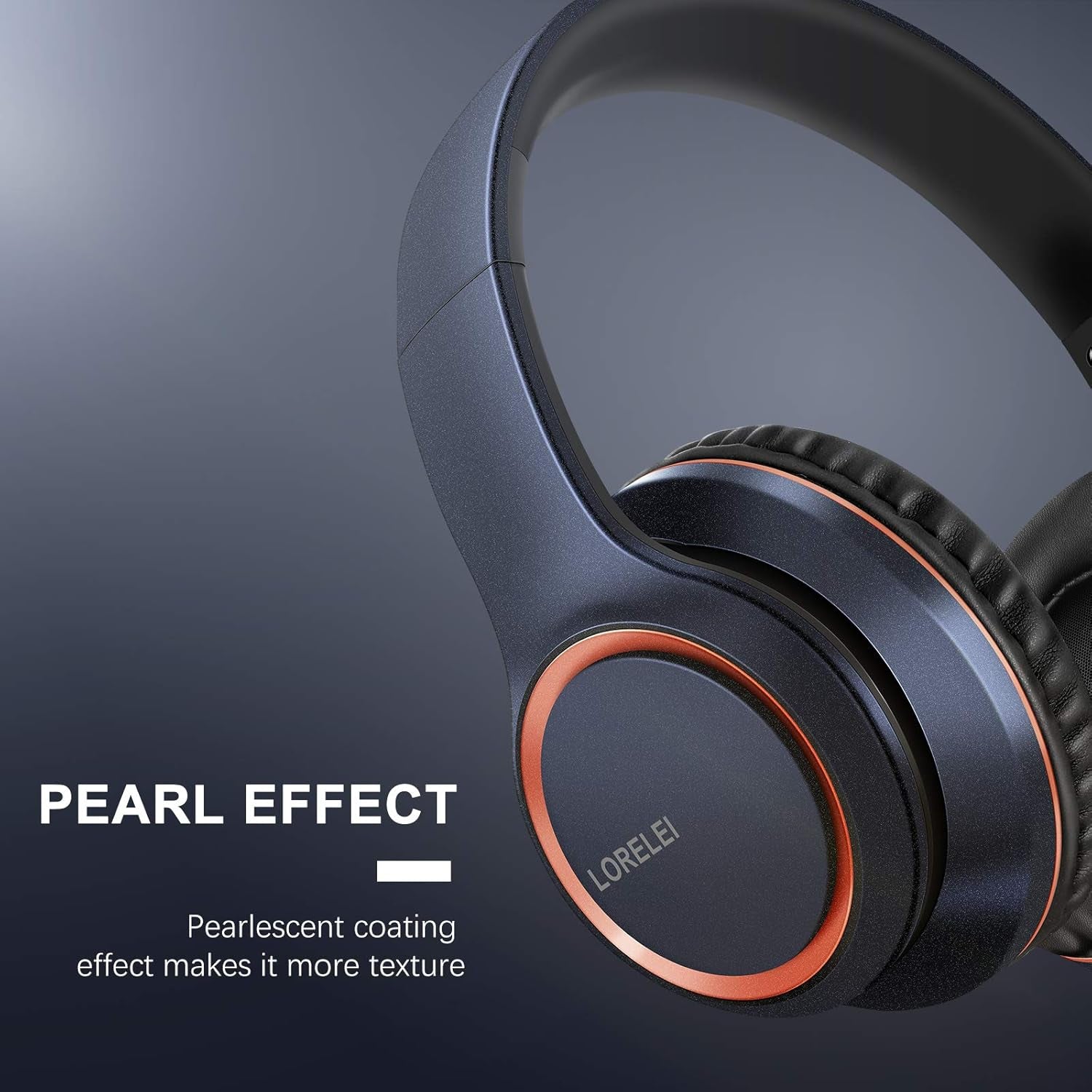 X8 Over-Ear Wired Headphones with Microphone with 1.45M-Tangle-Free Nylon Line&3.5Mm Plug,Lightweight Foldable & Portable Headphones for Smartphone,Tablet,Computer,Mp3/4(Dark Blue)