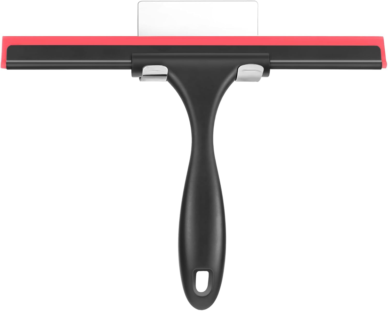 Shower Squeegee for Glass Doors Stainless Steel Squeegee for Shower Glass Door All-Purpose Window Squeegee for Tile Shower Walls, Sink, Mirror, Bathroom, Car Window Cleaning 10 Inches