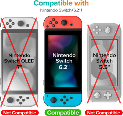 [3 Pack] Screen Protector Tempered Glass for Nintendo Switch,  Transparent HD Clear Anti-Scratch Screen Protector Compatible Nintendo Switch