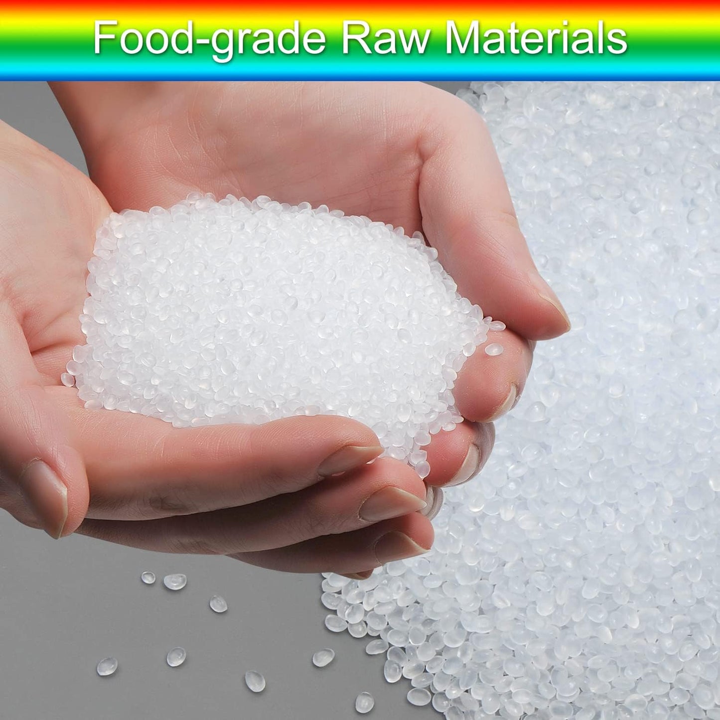 100-Pack Mylar Bags with Clear Window Holographic Resealable Sealable Packaging Zip Bag for Small Bussiness Jewelry Candy Sample Food Packing Supplies （3×3 Inch，Blue）