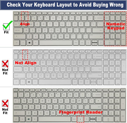 Keyboard Cover for 17.3 HP Laptop 17-Cn 17-Cp Series 17T-Cn300 17T-Cn400/Cn200 17-Cn4033Cl 17-Cn2083Dx 17-Cn0001Tg 17-Cn3610Ds 17-Cn4065Cl 17-Cp3005Dx 17-Cp2099Nr 17-Cp3055Cl 17Z-Cp200 17Z-Cp300