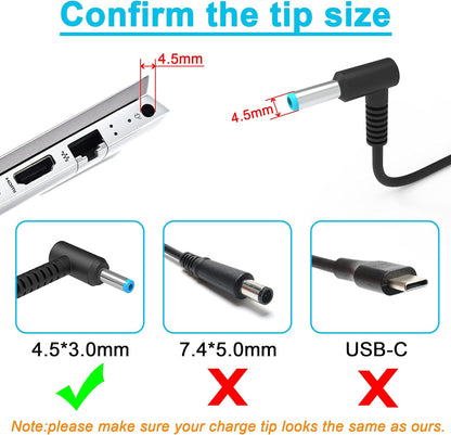 90W 65W Blue Tip HP AC Adapter Laptop Charger for Hp 90W Smart Ac Adapter 741727-001 H6Y89AA 710412-001 H6Y88AA PPP009D 740015-003 H6Y90AA 740015-002 740015-001 PPP012D-S PPP009A PPP009C 710413-001