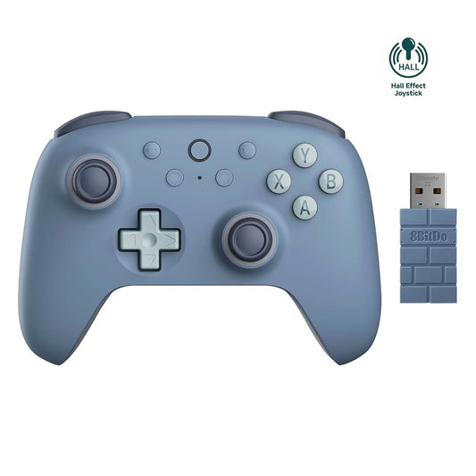 Ultimate 2C Wireless Controller for Windows PC and Android, with 1000Hz Polling Rate, Hall Effect Joysticks and Hall Triggers, and Remappable L4/R4 Bumpers (Dark Blue)