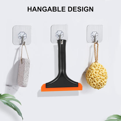 Shower Squeegee for Glass Doors & Small Squeegee for Shower Glass Door Mini Silicone Squeegee for Window, Door, Bathroom, Mirror, Car Window