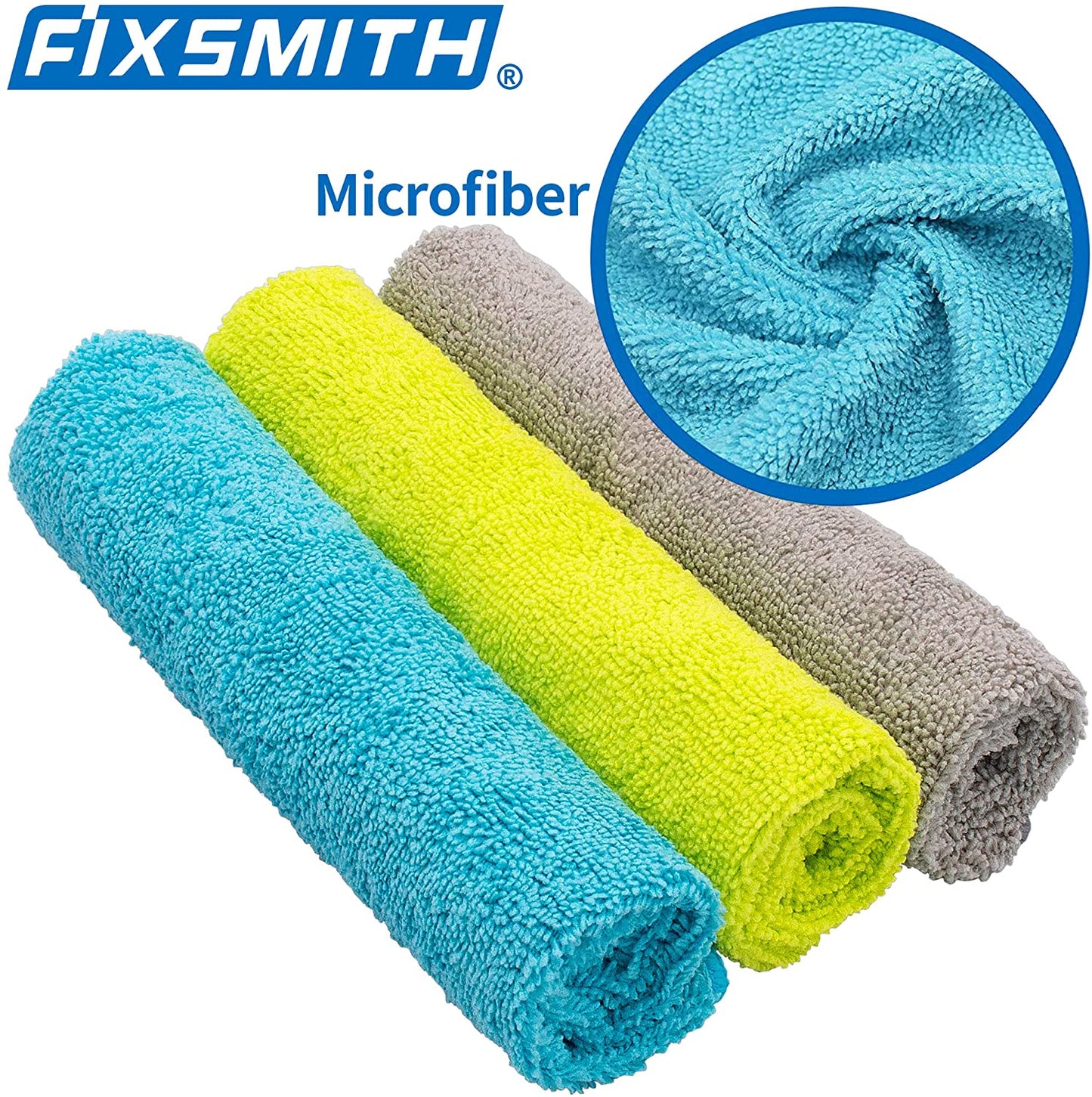 Microfiber Cleaning Cloth - Pack of 8, Size: 12 X 16 In, Multi-Functional Cleaning Towels, Highly Absorbent Cleaning Rags, Lint-Free, Streak-Free Cleaning Cloths for Car Kitchen Home