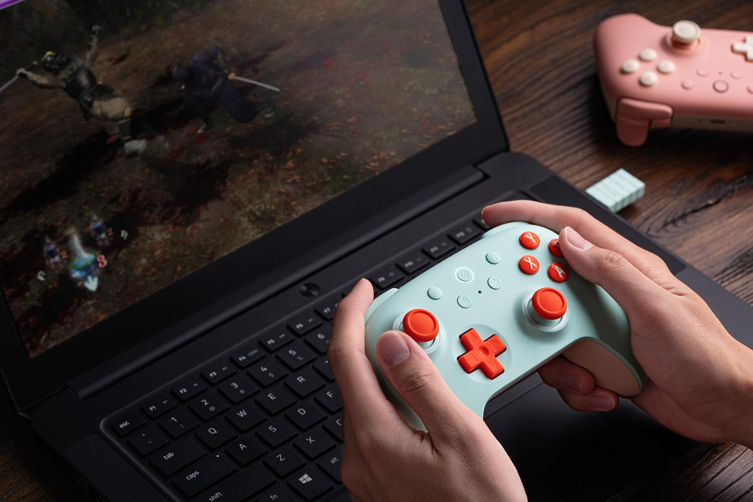 Ultimate 2C Wireless Controller for Windows PC and Android, with 1000 Hz Polling Rate, Hall Effect Joysticks and Triggers, and Remappable L4/R4 Bumpers (Mint)