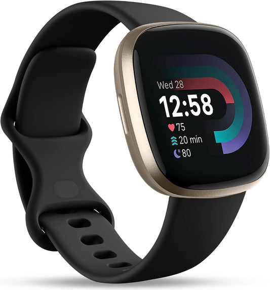 Compatible with Fitbit Sense&Sense2 Bands/Versa 3&4 Bands Women Men,Soft Replacement Wristbands Sport Band Strap Accessories for Versa 3&4/Sense&Sense2 Smart Watch(Large, Black)