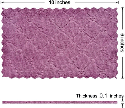 12PCS Kitchen Towels Dish Towels, Multipurpose Reusable Dish Cloths, Double-Sided Microfiber Cleaning Rags for Furniture, Tea, Bowl, 10X 6 Inch