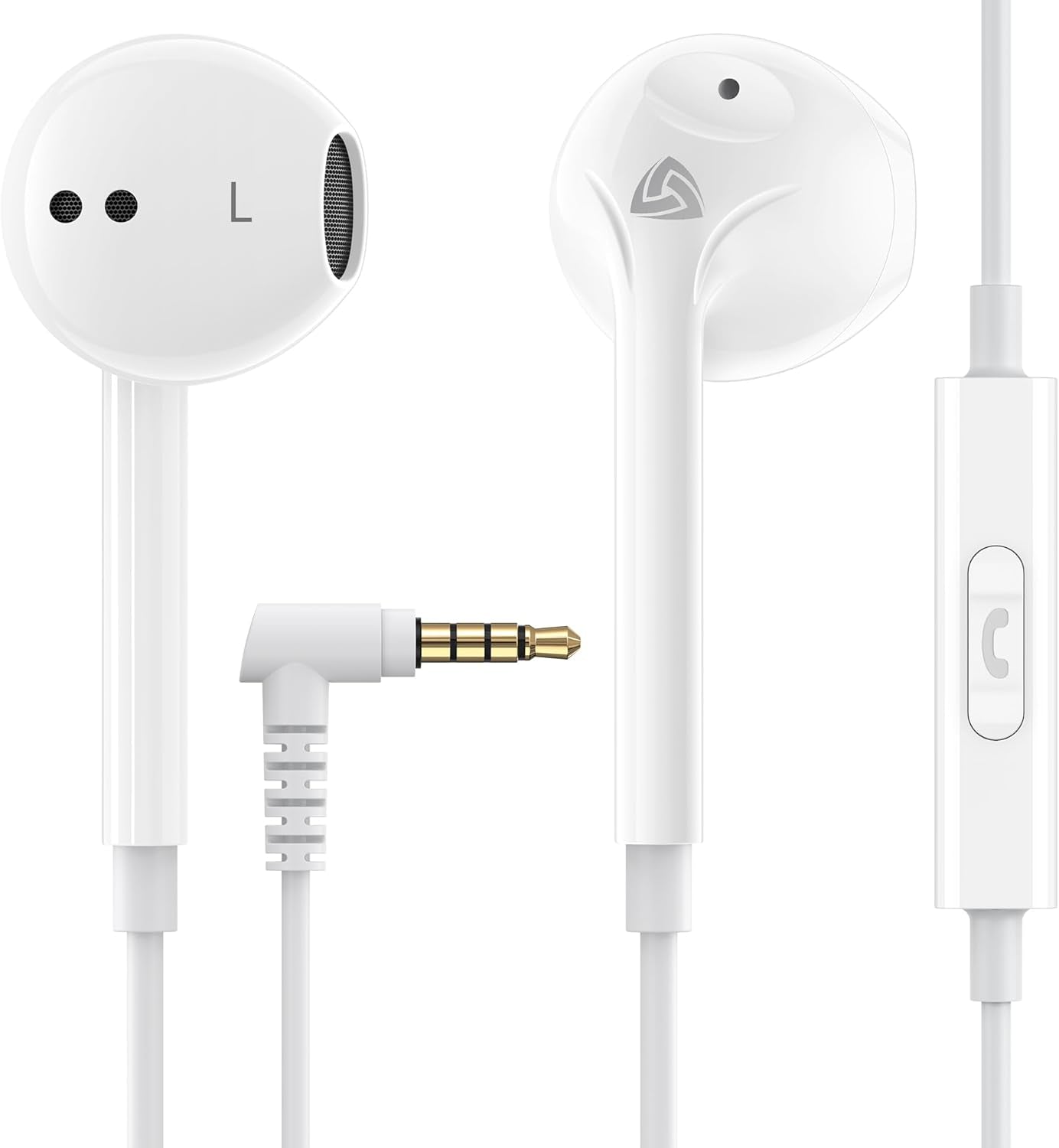 ZENITH Wired Earbuds In-Ear Headphones, 2 Years Warranty, Earphones with Microphone, Corded for 3.5Mm Jack Ear Buds for Iphone, Samsung, Computer, Laptop, Kids, School Students, Women, Small Ear