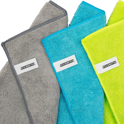Microfiber Cleaning Cloth - Pack of 8, Size: 12 X 16 In, Multi-Functional Cleaning Towels, Highly Absorbent Cleaning Rags, Lint-Free, Streak-Free Cleaning Cloths for Car Kitchen Home