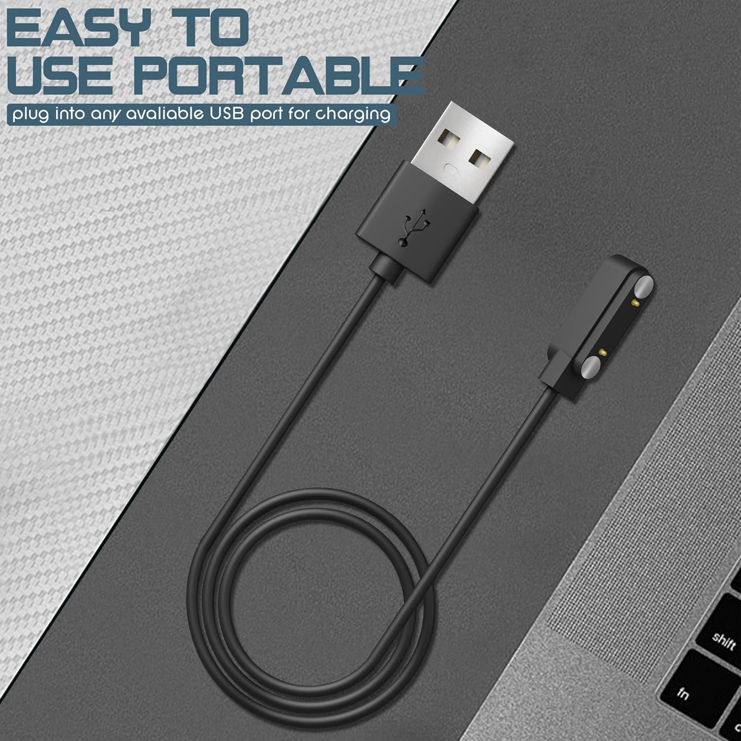 4-Pack Chargers Compatible for Cosmo Jrtrack 5/Jrtrack 4/Jrtrack 3/Jrtrack 2/Jrtrack/Jrtrack SE Charger, Magnetic Charging Cable Accessories for Cosmo Smart Watch