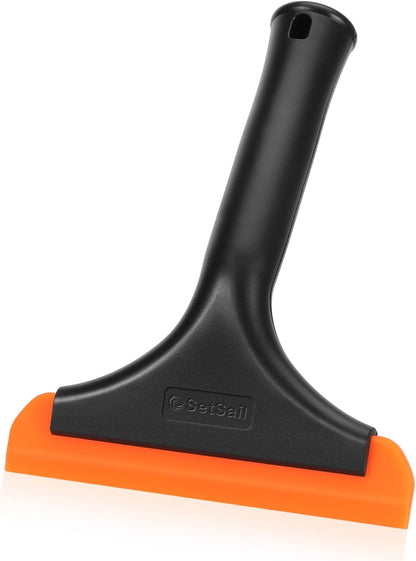 Shower Squeegee for Glass Doors, Small Squeegee for Shower Glass Door Mini Silicone Squeegee for Window, Door, Bathroom, Mirror, Car Window