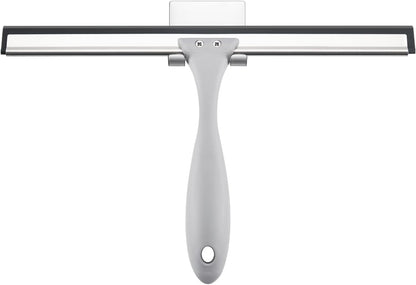 Squeegee for Shower Glass Door, All-Purpose Squeegee with Hook for Shower Doors, Windows, Mirrors, Tiles and Car Glass, 10 Inches
