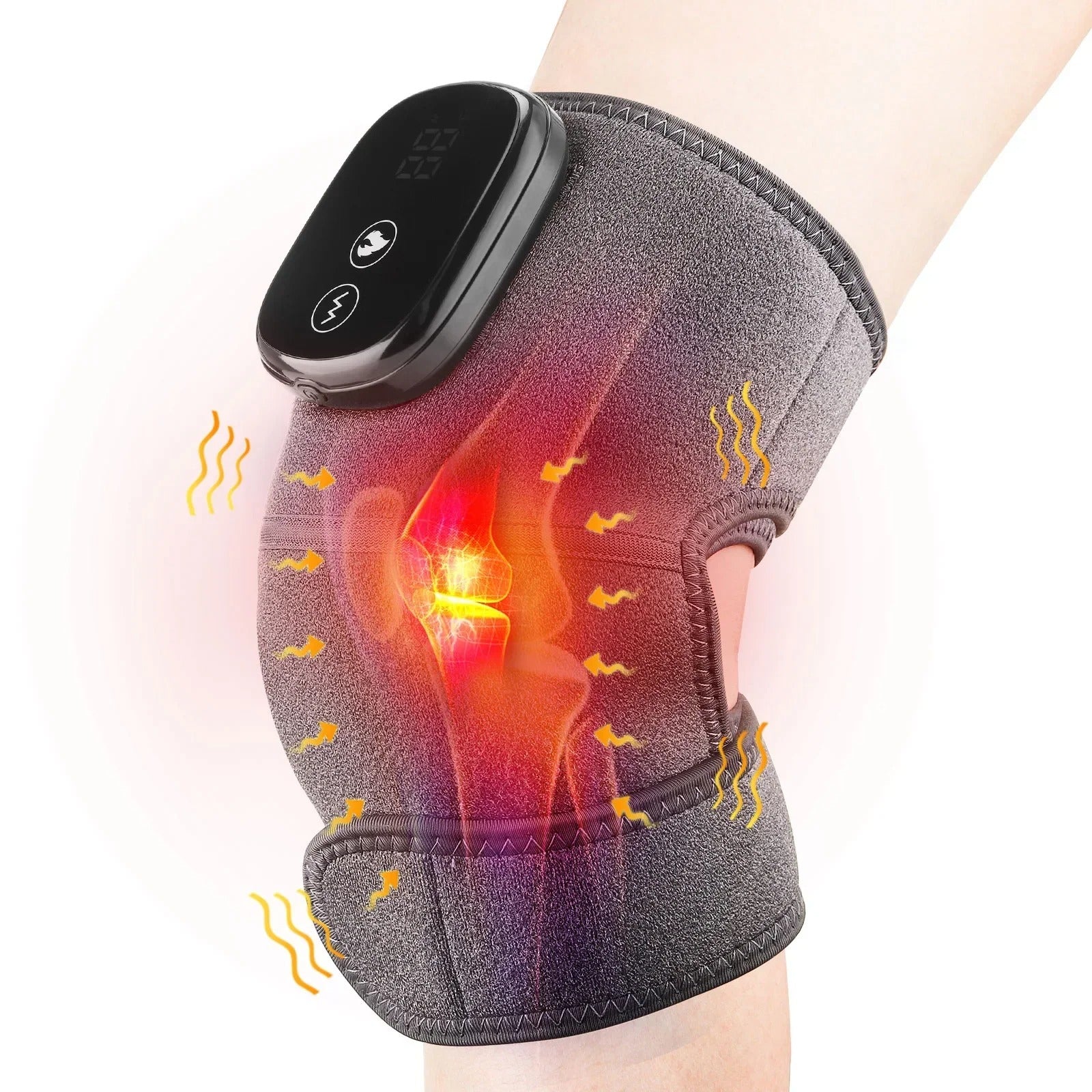 Heated Knee Massager Portable - Joint & Muscle Pain Relief & Rejuvenation